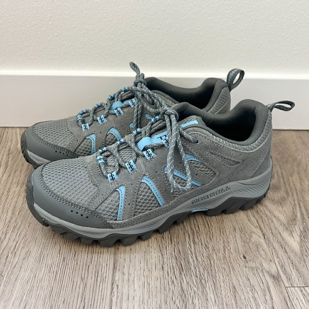 Merrell Women's Oakcreek Hiking Shoes in Paloma Gray Blue Size 9 - Picture 4 of 9